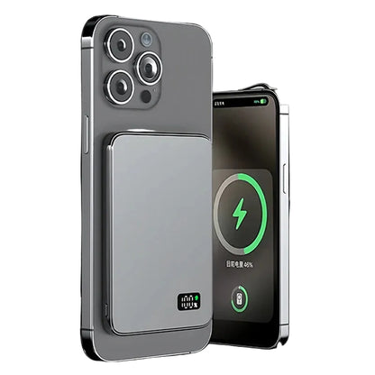 10000mAh Ultra Thin Power Bank for MagSafe,Magnetic Wireless Fast Charging MacSafe Portable Battery For iPhone Xiaomi Samsung