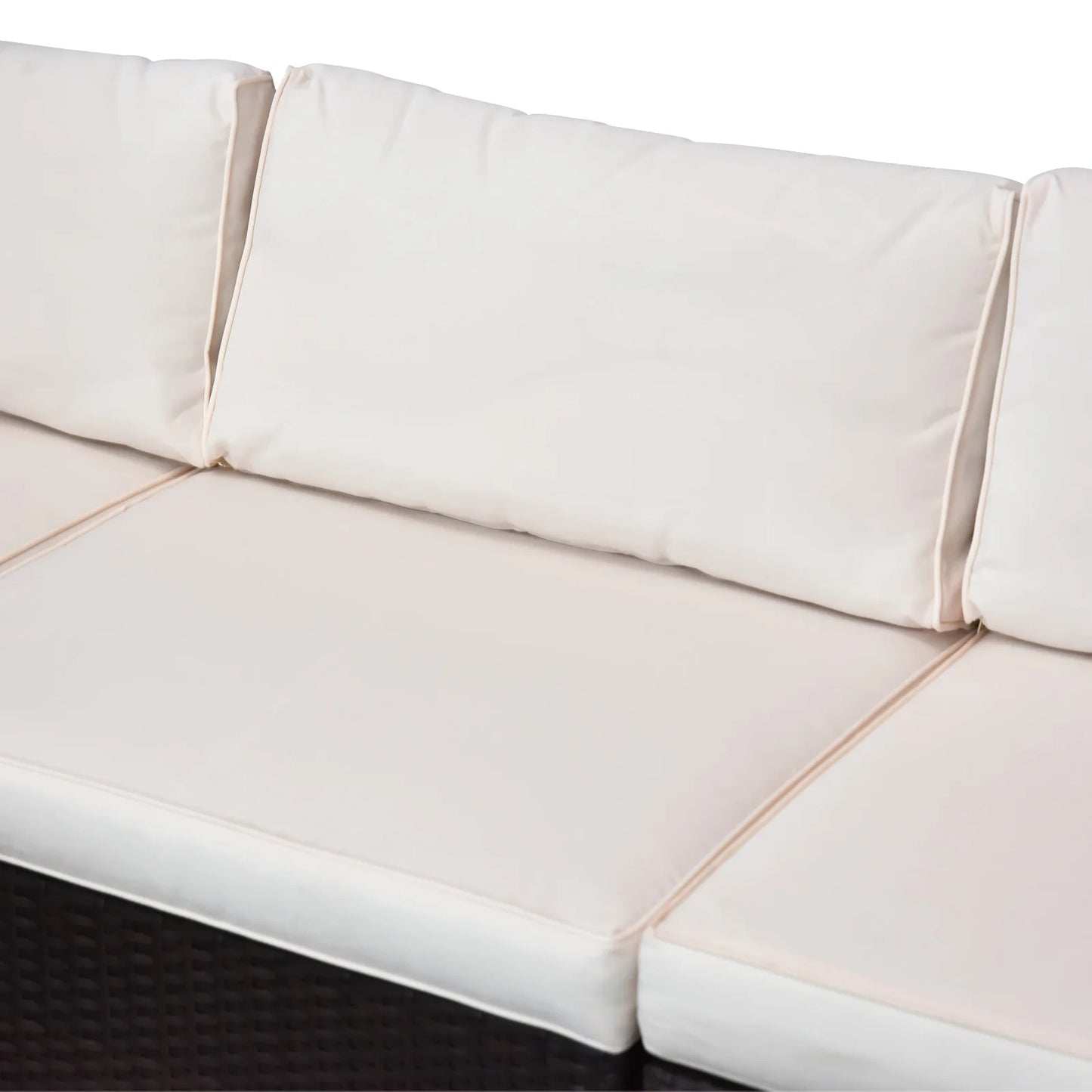 Rattan Wicker Modern Sofa Set Outdoor Patio Garden Sectional Furniture Cushioned