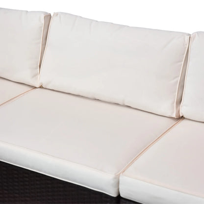 Rattan Wicker Modern Sofa Set Outdoor Patio Garden Sectional Furniture Cushioned