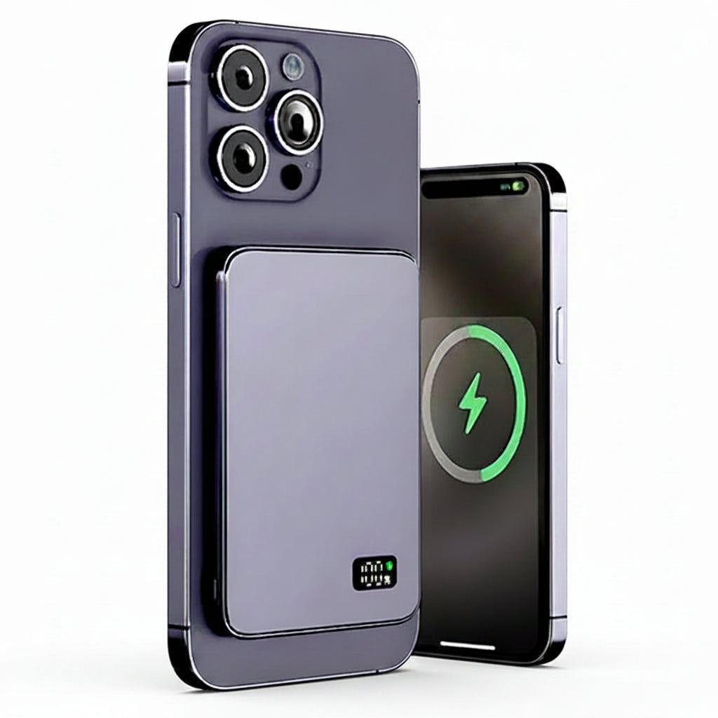 10000mAh Ultra Thin Power Bank for MagSafe,Magnetic Wireless Fast Charging MacSafe Portable Battery For iPhone Xiaomi Samsung